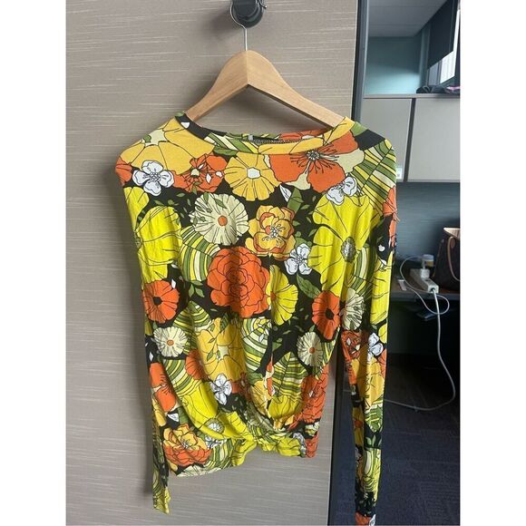 Zara Floral Top Long sleeve S adorable - Picture 5 of 6
